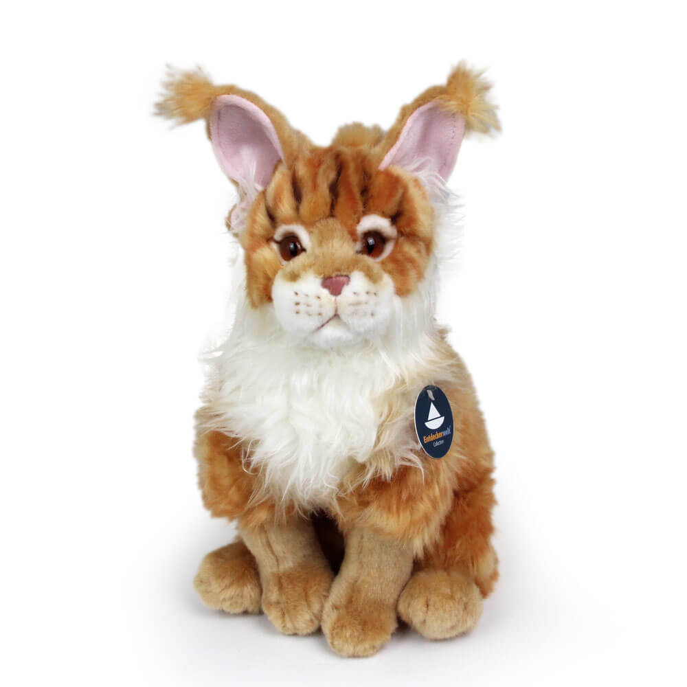 Stofftier Maine-Coon Katze rot (ca. 33 cm)