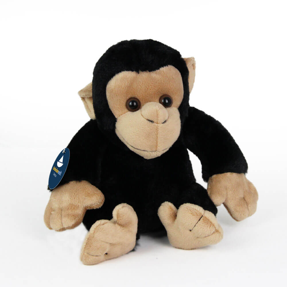 Stofftier Schimpanse sitzend (ca. 18 cm)