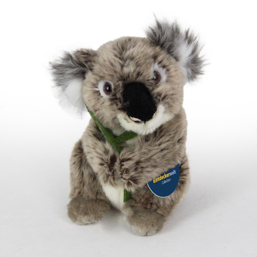 Stofftier Koala mit Blatt (ca. 15 cm)
